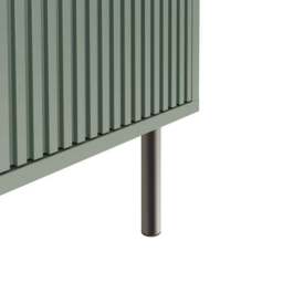 Cody Ribbed 2 Door Shoe Storage Cabinet, Green - thumbnail 5
