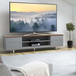 AVF White Sands Extra Wide TV Stand for TVs up to 85” - thumbnail 1