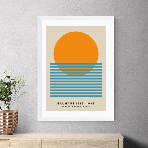 East End Prints Mid Century Sun Bauhaus by Luxe Poster Co - image 1
