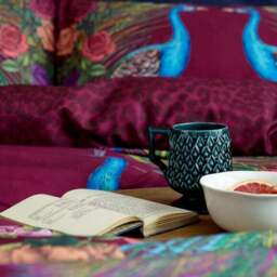 Matthew Williamson Xanadu Peacock 200 Thread Count 100% Cotton Duvet Cover & Pillowcase Set - thumbnail 4