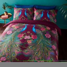 Matthew Williamson Xanadu Peacock 200 Thread Count 100% Cotton Duvet Cover & Pillowcase Set - thumbnail 5