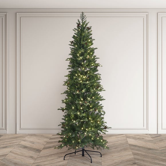 6.5ft Pre-Lit Rivington Slim Christmas Tree - image 1