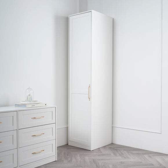 Austen Single Wardrobe, White - image 1