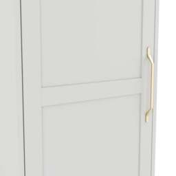 Austen Single Wardrobe, White - thumbnail 6