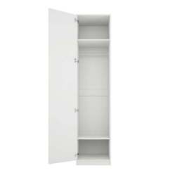 Austen Single Wardrobe, White - thumbnail 3