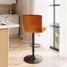 Taylor Gaslift Barstool, Velvet - thumbnail 6