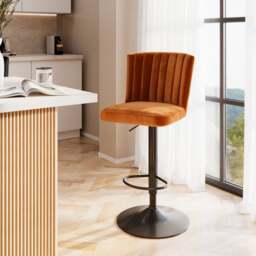 Taylor Gaslift Barstool, Velvet