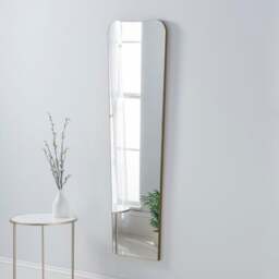 Yearn Curved Narrow Full Length Wall Mirror - thumbnail 1