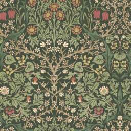 Jolene William Morris Blackthorn Print Velvet 3 Seater Sofa - thumbnail 6