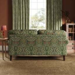 Jolene William Morris Blackthorn Print Velvet 3 Seater Sofa - thumbnail 2