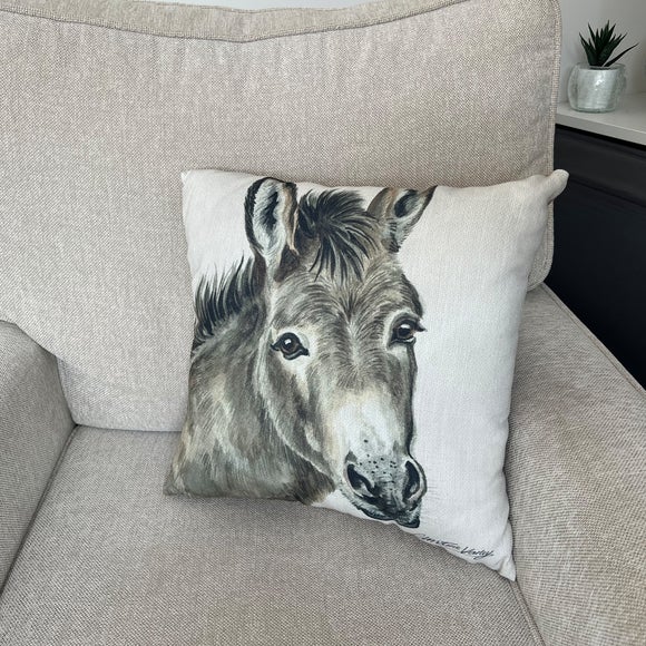 Christine Varley Donkey Square Cushion - image 1
