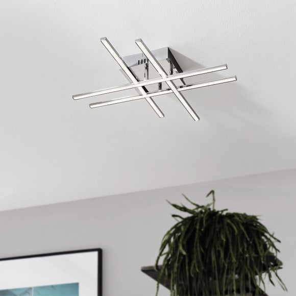 EGLO Lasana Modern 4 Light LED Flush Ceiling Light - image 1