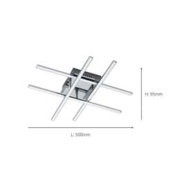 EGLO Lasana Modern 4 Light LED Flush Ceiling Light - thumbnail 3