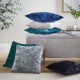 Crushed Velour Cushion - thumbnail 2