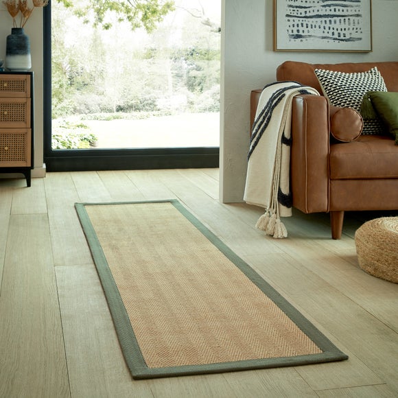 Herringbone Border Runner - image 1