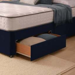 Silentnight Divan Bed With Velvet Paris Headboard and 800 Pocket Sprung Mattress - thumbnail 5