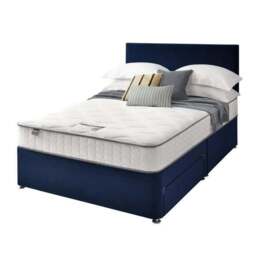 Silentnight Divan Bed With Velvet Paris Headboard and 800 Pocket Sprung Mattress - thumbnail 6