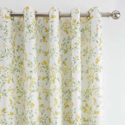 Evie Lemons 100% Cotton Eyelet Blackout Curtains - thumbnail 1