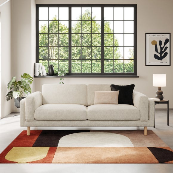 Newton Chunky Tonal Weave 4 Seater Sofa - image 1