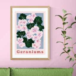 East End Prints Geraniums Print - thumbnail 1