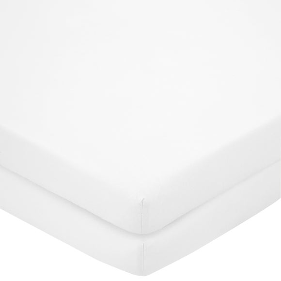 Pack of 2 Pure Cotton Toddler Fitted Sheets - image 1