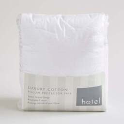 Hotel Pack of 2 Luxury Cotton Pillow Protectors - thumbnail 6