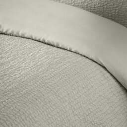 Catherine Lansfield Crinkle Seersucker Duvet Cover & Pillowcase Set - thumbnail 3