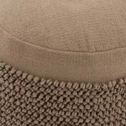 Jersey Bobble Banded Cotton Pouffe - thumbnail 2