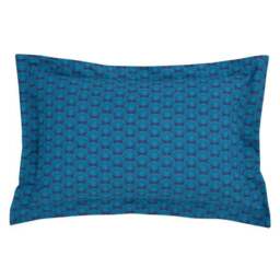 Lucille Navy 100% Cotton Oxford Pillowcase - thumbnail 4