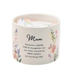 The Cottage Garden Peach Floral Multi Wick Ceramic Candle - thumbnail 2