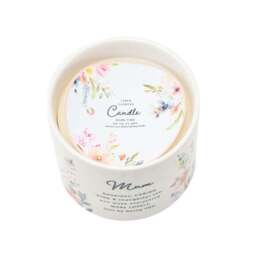 The Cottage Garden Peach Floral Multi Wick Ceramic Candle - thumbnail 3