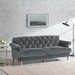 Jazz Velvet 3 Seater Sofa - thumbnail 2