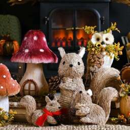 Country Living Squirrel In A Scarf Hanging Ornament - thumbnail 3