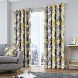 Fusion Tropical Eyelet Curtains - thumbnail 2
