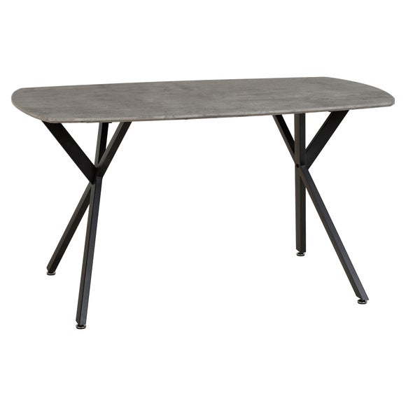 Athens 4 Seater Rectangular Dining Table, Grey - image 1