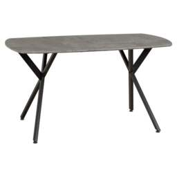 Athens 4 Seater Rectangular Dining Table, Grey - thumbnail 1