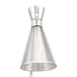 Monroe Waisted Glass and Metal Table Lamp - thumbnail 5