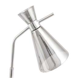 Monroe Waisted Glass and Metal Table Lamp - thumbnail 4