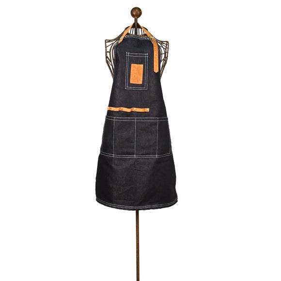 Fallen Fruits Denim Garden Apron - image 1