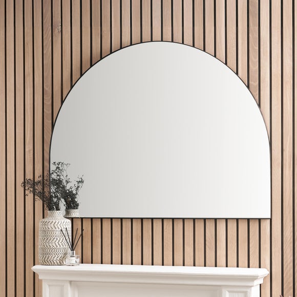 Wide Arched Overmantel Wall Mirror - image 1
