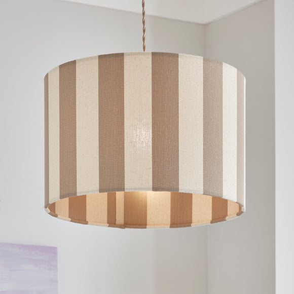Beatrice Stripe Drum Lamp Shade - image 1