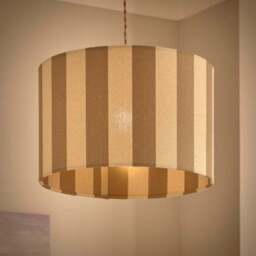 Beatrice Stripe Drum Lamp Shade - thumbnail 2