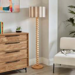 Beatrice Stripe Drum Lamp Shade - thumbnail 4