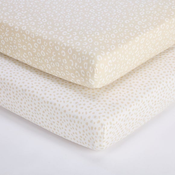 Tutti Bambini Pack of 2 Love Cats Fitted Sheets - image 1