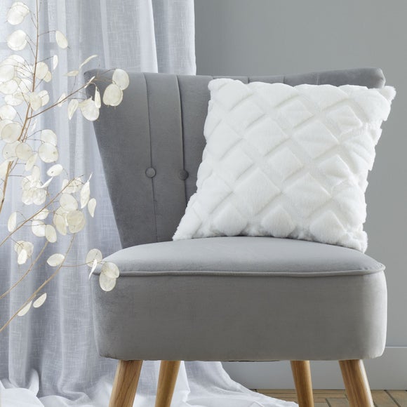 Catherine Lansfield Cosy Diamond Cushion - image 1