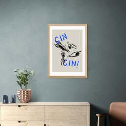 East End Prints Cin Cin Print by SimplyExtraJordanary - thumbnail 1