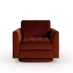 Max Velvet Swivel Chair - thumbnail 5