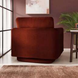 Max Velvet Swivel Chair - thumbnail 2