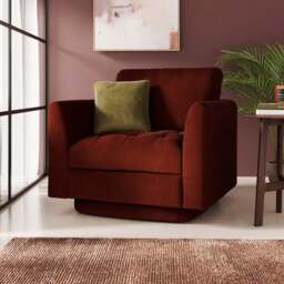 Max Velvet Swivel Chair - thumbnail 1