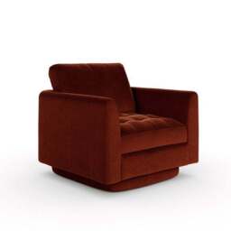 Max Velvet Swivel Chair - thumbnail 6